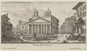 Piazza della Rotonda door Israël Silvestre