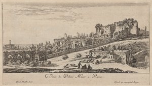 Uitzicht op het Maior Paleis in Rome door Israël Silvestre