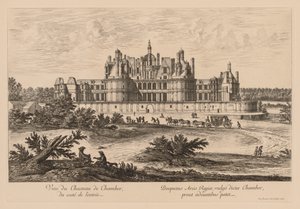 Vue du Château de Chambord, du côté de l