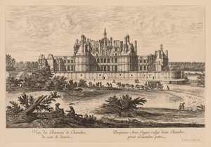 Vue du Château de Chambord, du côté de l