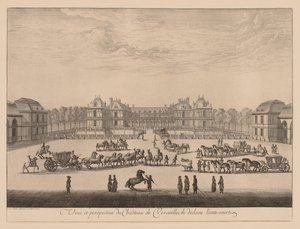 Vue et perspective du Château de Versailles, de dedans l