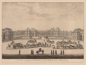 Vue et perspective du Château de Versailles, de dedans l