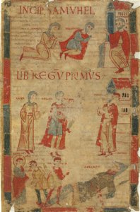 Vier Scènes uit het Eerste Boek van Samuel door Italian 11th Century