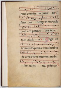 Blad 1 uit een antifonale fragment (verso)