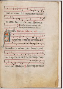 Blad 3 uit een Antifonarium Fragment