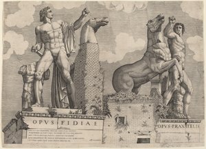 Opus Filiae... Opus Praxitelis door Italian 16th Century