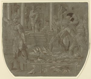 Het Martelaarschap van Sint-Laurentius door Italian 16th Century
