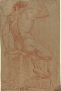Naakte Mannelijke Figuur [recto] door Italian 17th Century