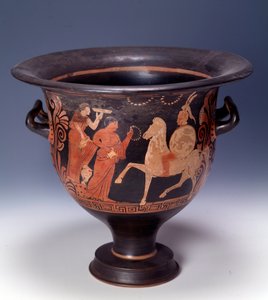 Krater uit Cumae met een offerscène (terracotta, 320-310 v.Chr.)