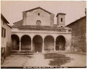 Kerk van de Heilige Geest, Ravenna, Emilia-Romagna, Italië, foto door Pietro Poppi, Bologna, ca 1900
