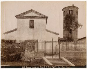 Kerk van St. Maria Maggiore, Ravenna, Emilia-Romagna, Italië, foto door Pietro Poppi, ca 1900