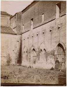 Exterieur van de Kapittelzaal, Pomposa abdij, Emilia-Romagna, Italië, foto door Luigi Ricci, Ravenna door Italian Photographer