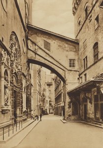 Florence: Kerk van S Michele, Het onderste deel van de westkant, Arnolfo di Cambio en Taddeo Gaddi