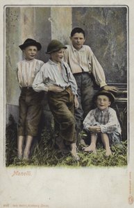 Italiaanse straatkinderen door Italian Photographer