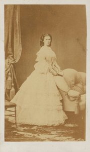 Maria Sophie van Beieren, koningin-gemalin van Frans II, koning van de Twee Siciliën door Italian Photographer