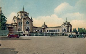Milaan / Milaan: De monumentale begraafplaats (kleurenfoto)