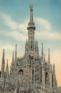 Milaan / Milaan: La Madonnina (kleurenfoto) door Italian Photographer