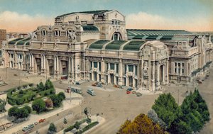 Milaan / Milaan: Centraal Station (kleurenfoto) door Italian Photographer