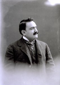 Portret van Enrico Caruso, ca. 1900 door Italian Photographer