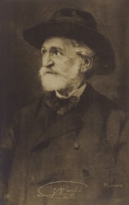Portret van Giuseppe Verdi door Italian Photographer