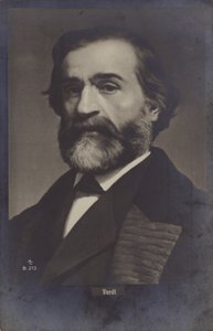 Portret van Giuseppe Verdi door Italian Photographer