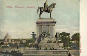 Rome, Italië, Garibaldi monument door Italian Photographer