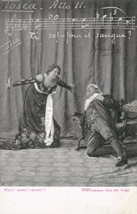 Scène uit Tosca (zwart-wit foto) door Italian Photographer
