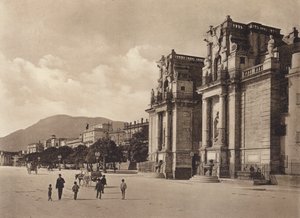 Sicilië / Sicilië: Porta Felice (z/w foto)