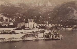 De golf van Montecarlo, 07/1887 door Italian Photographer