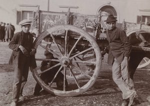 Typische Siciliaanse kar, 1920 door Italian Photographer