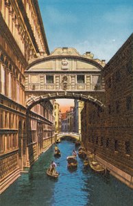 Venetië/Venetië: Brug der Zuchten (gekleurde foto)