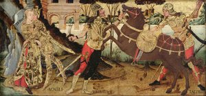 Achilles Neemt Afscheid van Briseis, Umbrië School door Italian School