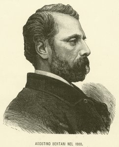 Agostino Bertani Nel 1860 (gravure) door Italian School