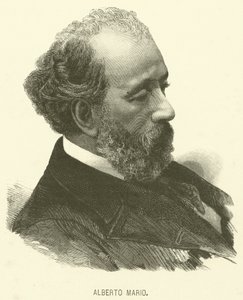 Alberto Mario (gravure) door Italian School