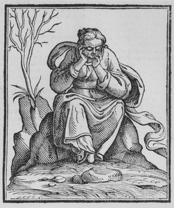 Allegorie van Melancholie door Italian School