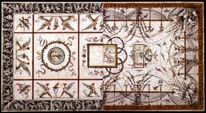 Alternatieve ontwerpen voor een neoklassiek plafond, c.1800 door Italian School