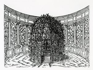 Een prieel, uit Hypnerotomachia Poliphili, toegeschreven aan Francesco Colonna (c.1432-1527), gepubliceerd 1499 door Italian School