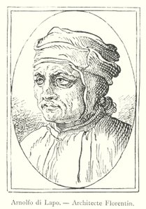 Arnolfo di Lapo, Florentijnse Architect (gravure)