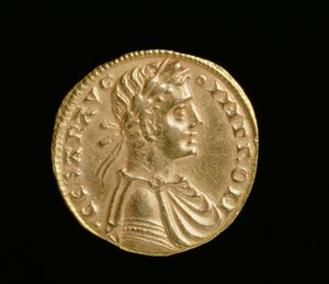 Augustalis van Frederik II (1198-1250), Koninkrijk Sicilië en Zuid-Italië, Messina Munt, 1231-50 (voorzijde)