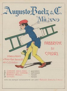 Augusto Baelz  C (kleurenlitho)