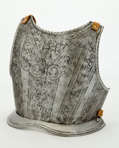 Rugplaat voor een kinderharnas uit het arsenaal van de Medici, ca. 1575 met latere aanpassingen door Italian School