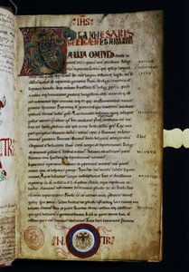 CAESAR Gaius Julius: Een pagina van "Commentarii de Bello Gallico". door Italian School