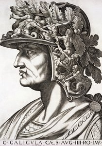 Caligula Caesar (12-41 n.Chr.), 1596 door Italian School