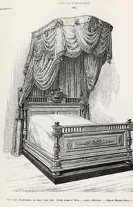 Hemelbed, door Mercier Frères, Parijs, illustratie uit L