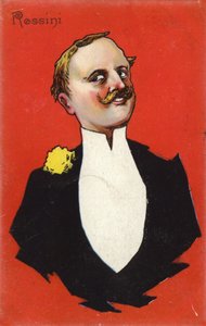 Karikatuur van Gioachino Rossini