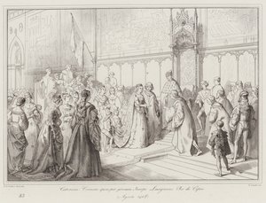 Caterina Cornaro trouwt bij volmacht met Jacopo Lusignano, koning van Cyprus