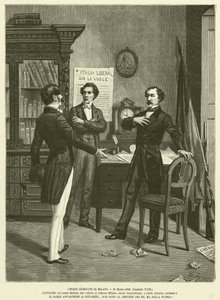 Cinque Giornate di Milano, 21 maart 1848 door Italian School