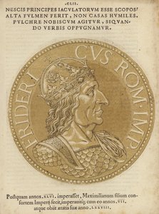 Munt met een afbeelding van Maximiliaan I door Italian School