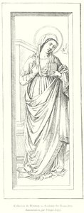 Verzameling van Florence, Academie voor Schone Kunsten, Aankondiging, door Filippo Lippi (gravure) door Italian School