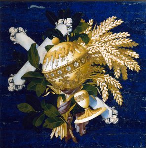 Compositie (marqueterie van ingelegd marmer)